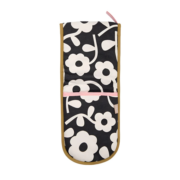 Mono Floral Double Oven Glove