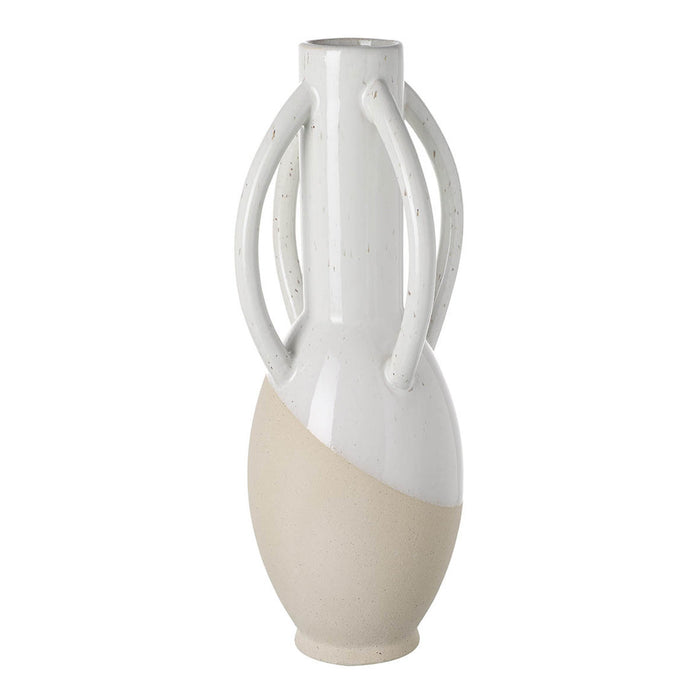 Healy Vase White and Sand