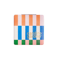 Multi Stripe Square Pocket Mirror