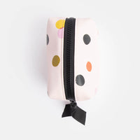 Pink Dotty Mini Cube Cosmetic Bag