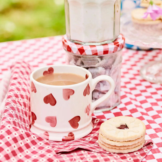 Pink Hearts Small Mug