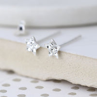 Clear Crystal Star Earring