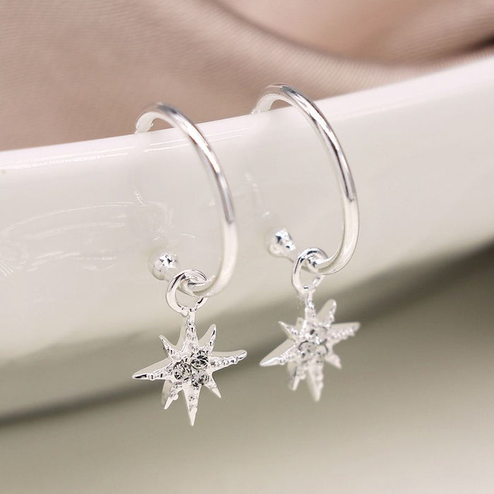 Rhinestone Star Earrings