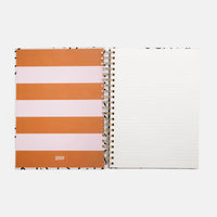 Mono Outline Hearts Spiral A4 Notebook