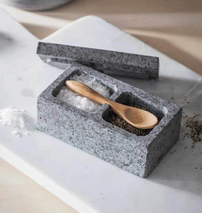 Granite Salt and Pepper Pinch Pot