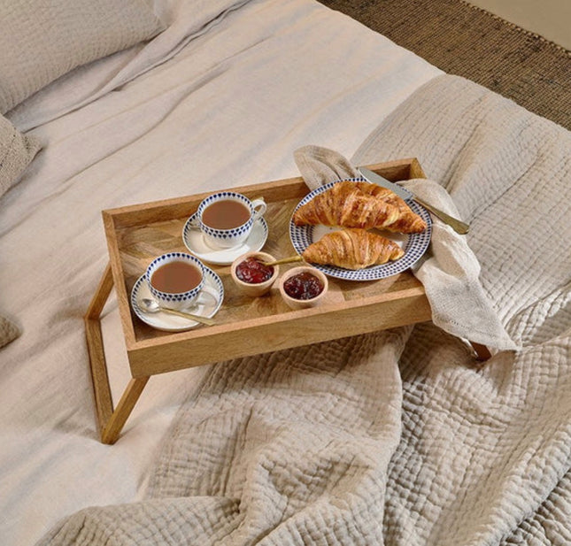 Pawi Mango Wood Breakfast Tray