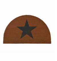 Star Half Moon Natural Doormat