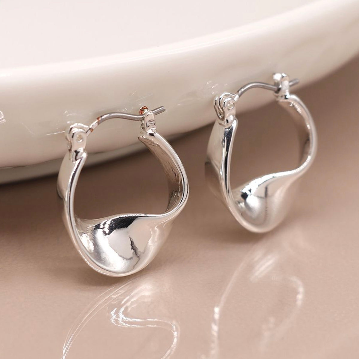 Silver Plated Hoop Earrings