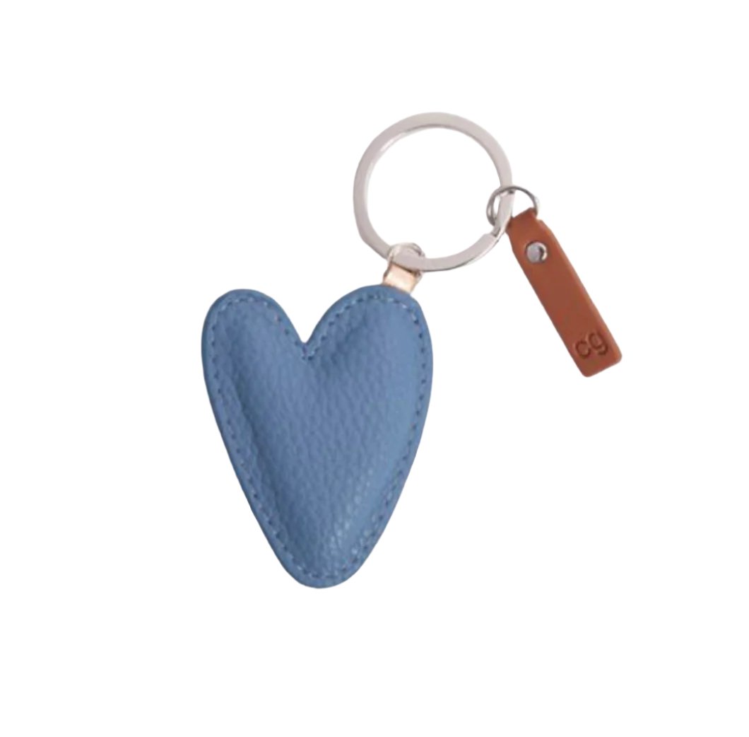 Blue Heart Keyring