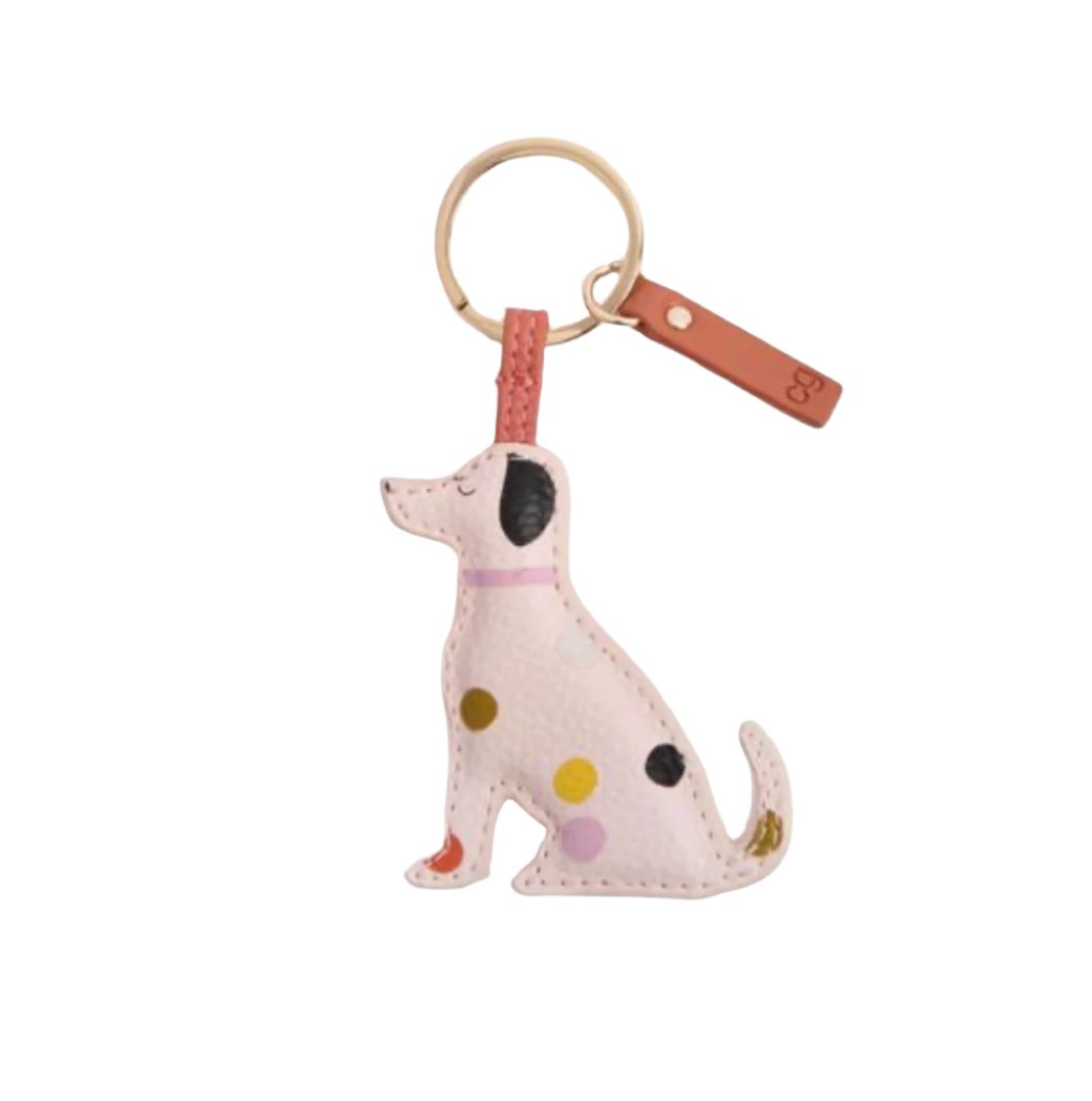 Pink Dotty Lab Novelty Keyring