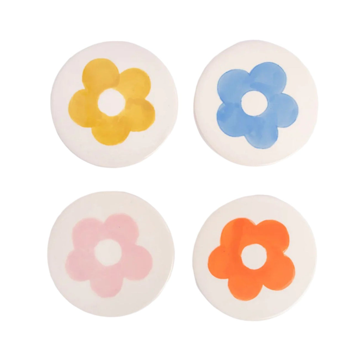 4 Floral Coasters