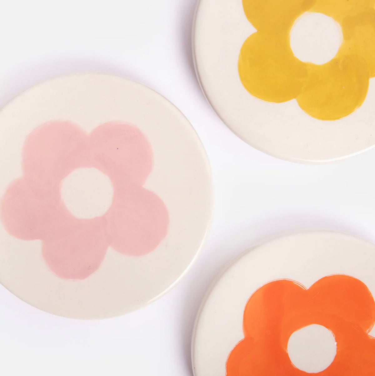 4 Floral Coasters