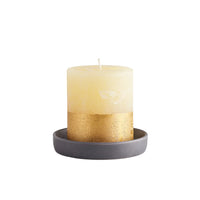 Small Dark Grey Candle Plate