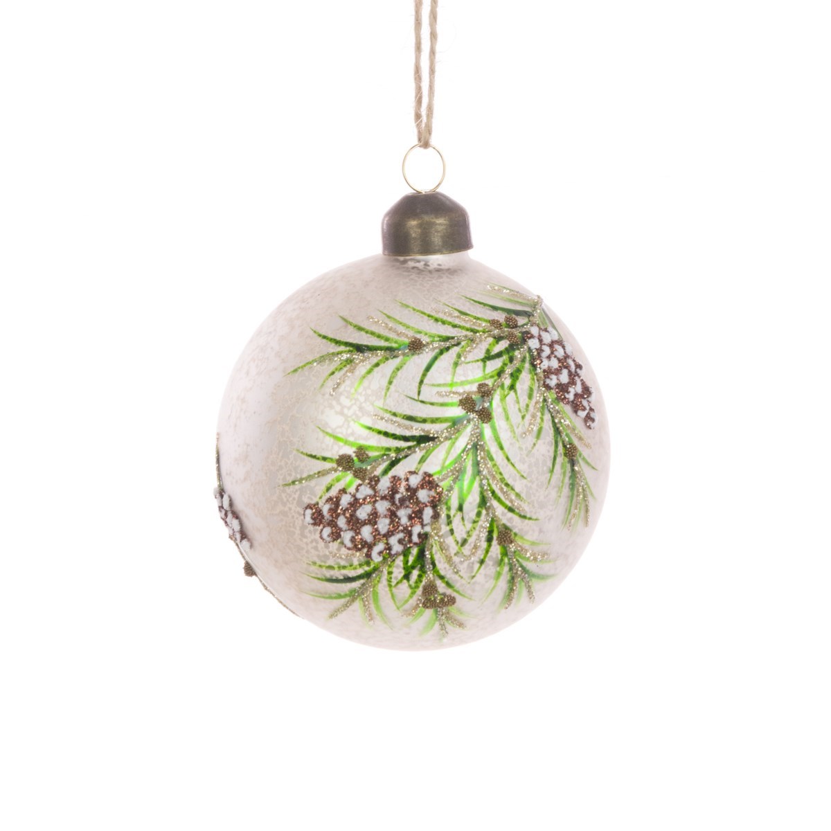 Pinecone Glass Bauble