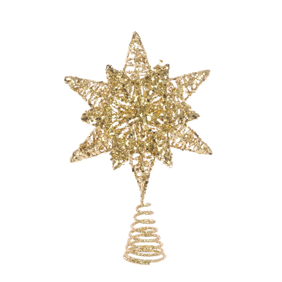 Glitter Star Tree Topper 18cm