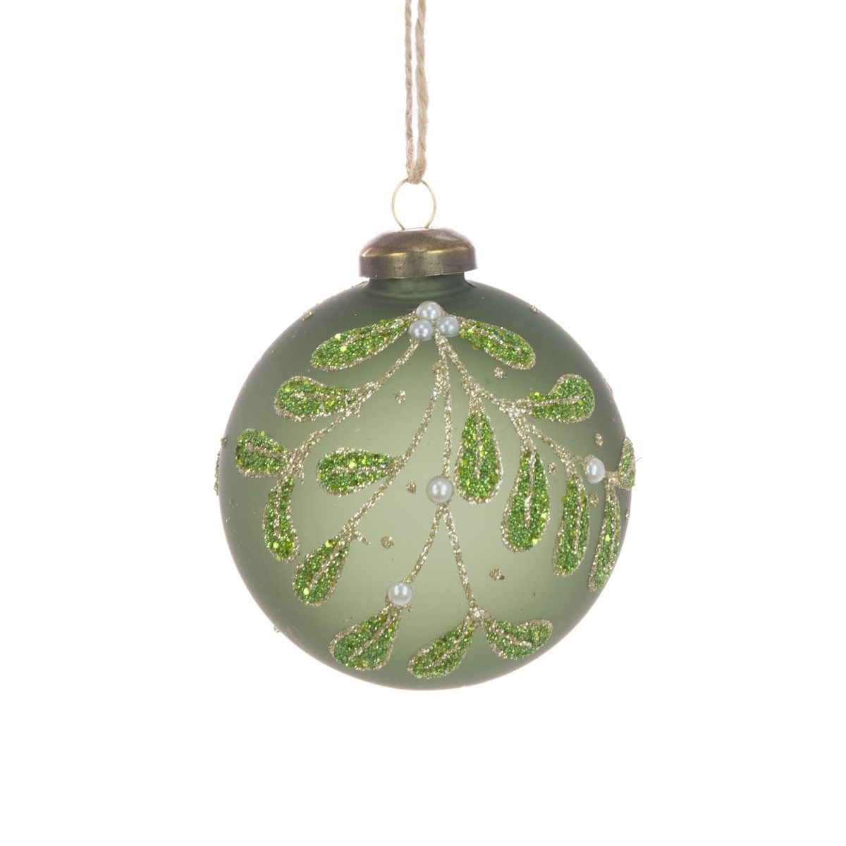 Glass Haley Bauble 8cm