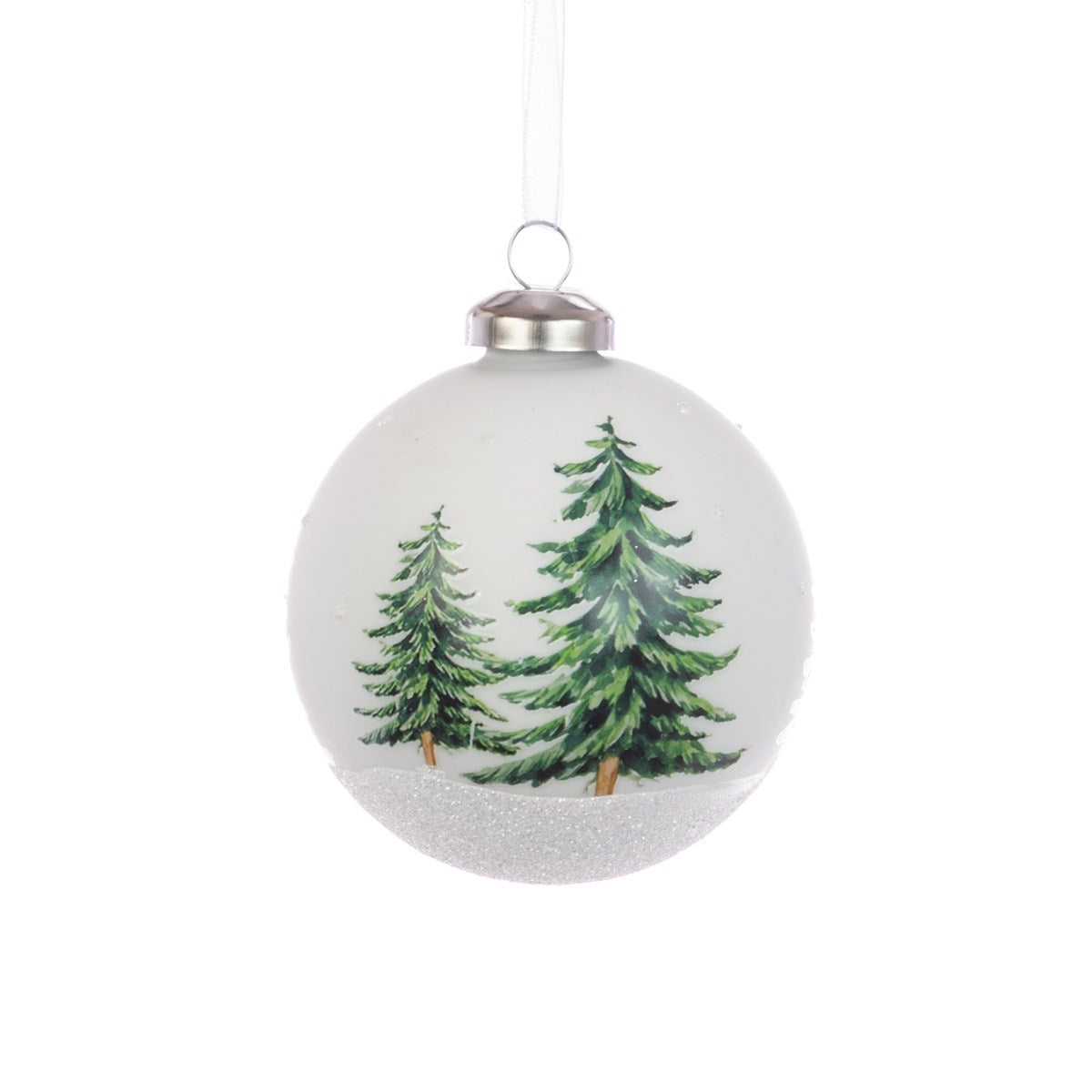 Glass Tree Bauble 8cm