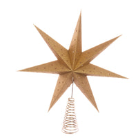 Gold Paper Star Tree Topper