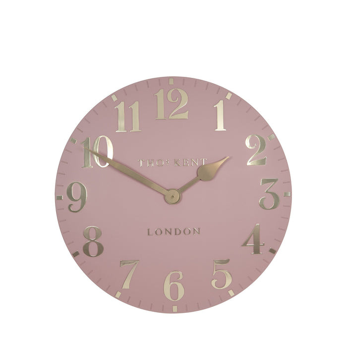 12" Arabic Wall Clock Blush Pink