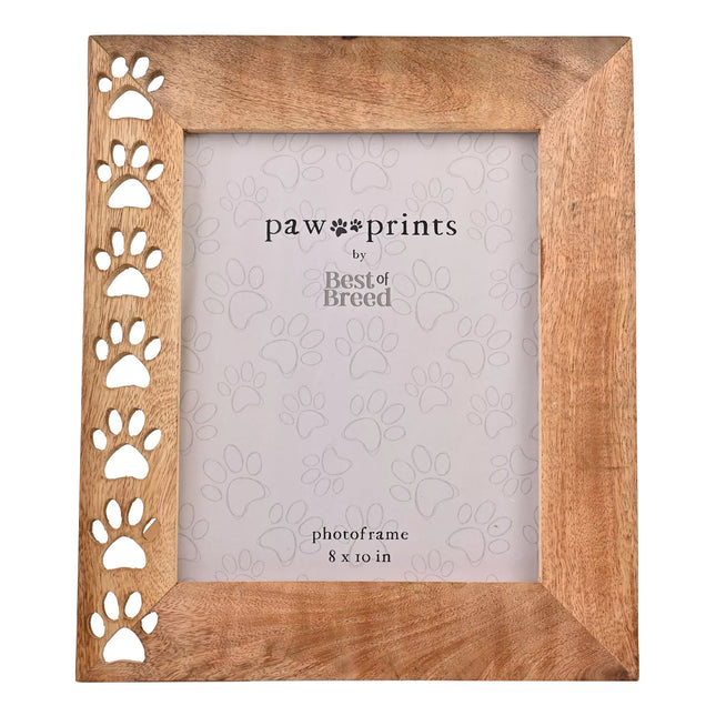 Best of Breed Paw Prints Mango Wood Frame (8 x 10 Inch)