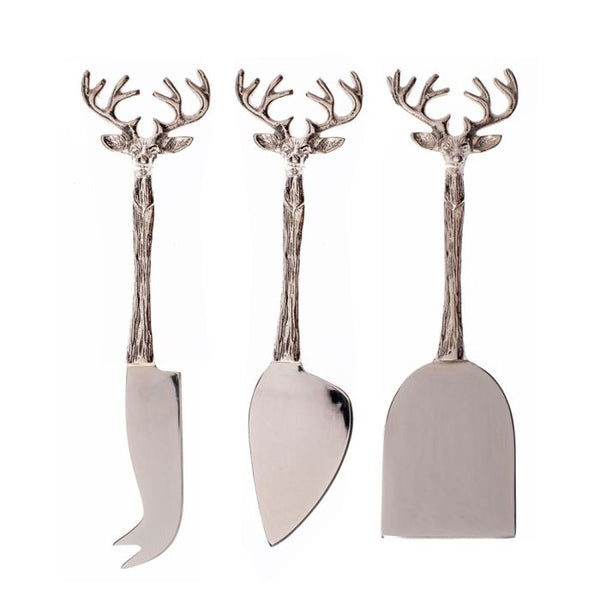 3 Stag Cheese Knives