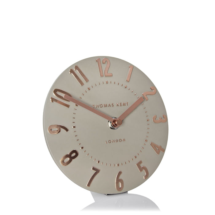 6" Mulberry Mantel Clock Rose Gold