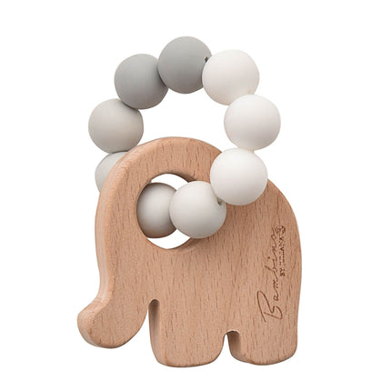 Elephant Teether Grey