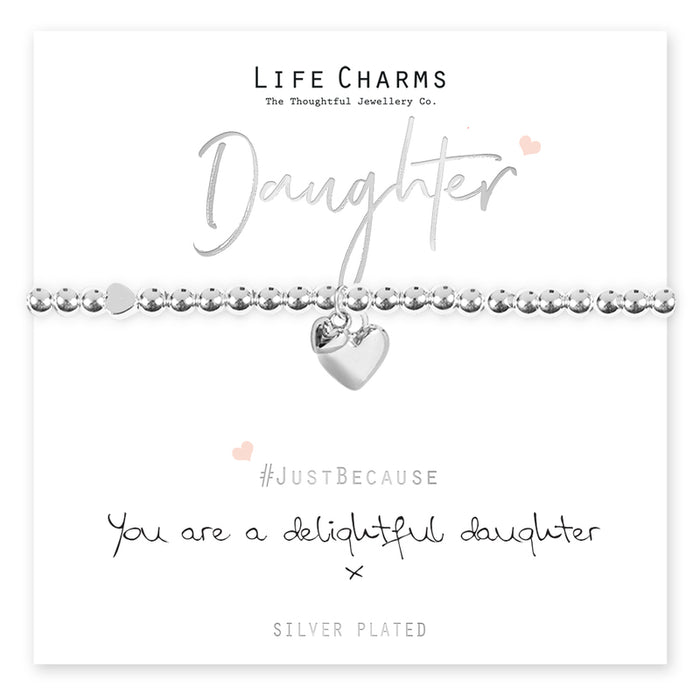 Delightful Daughter Heart Bracelet