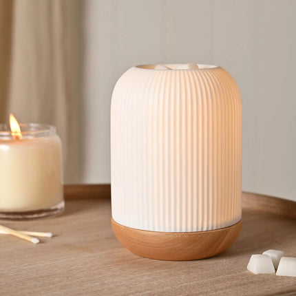 Striped Wax Melter Lamp