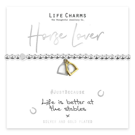 Jewellery 'Life Is Better at The Stables' Stirrups Bracelet