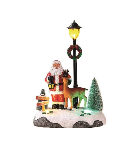 LED Santa Scene 23.5cm