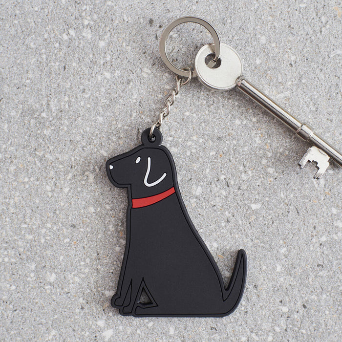 Black Labrador Keyring