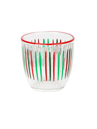 Red and Green Stripe Tumbler