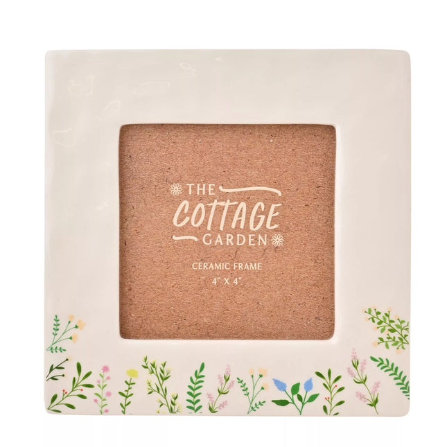 The Cottage Garden Ceramic Photo Frame 4" x 4"