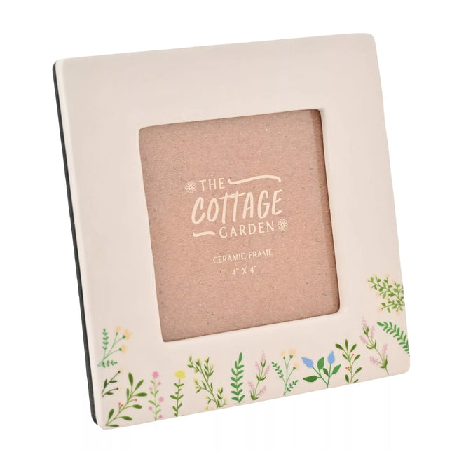 The Cottage Garden Ceramic Photo Frame 4" x 4"