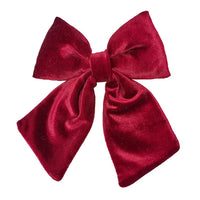 Burgundy Velvet Bow Decoration