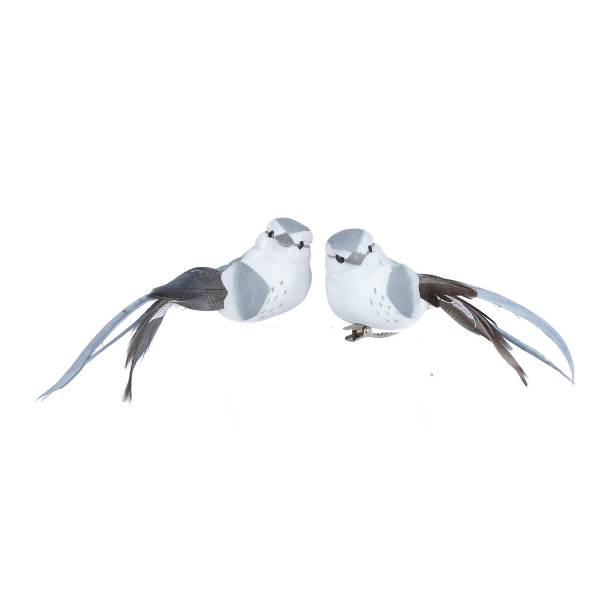 Pale Grey Mini Bird Clip