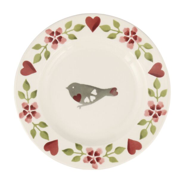 Lovebirds 6 1/2 Inch Plate