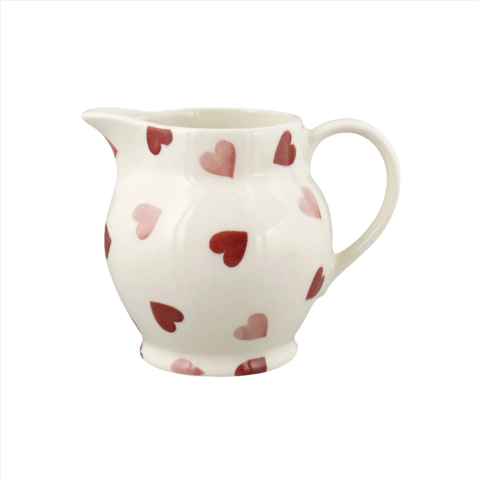 Pink Hearts 1/2 Pint Jug