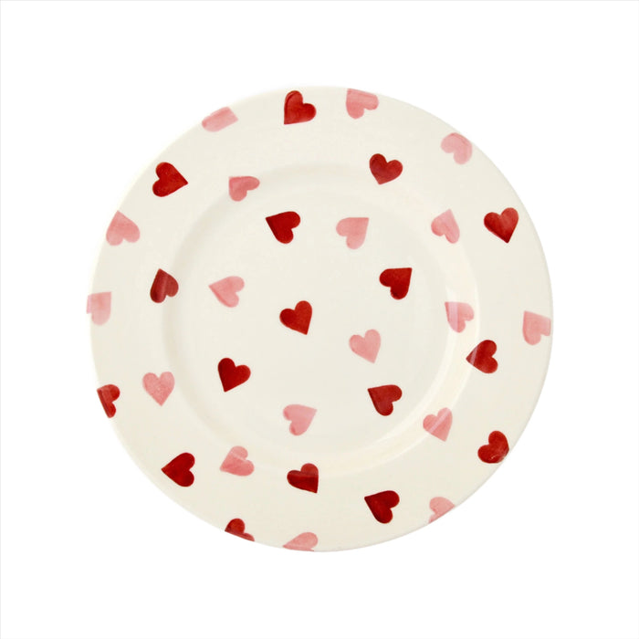 Pink Hearts 8 1/2 Inch Plate