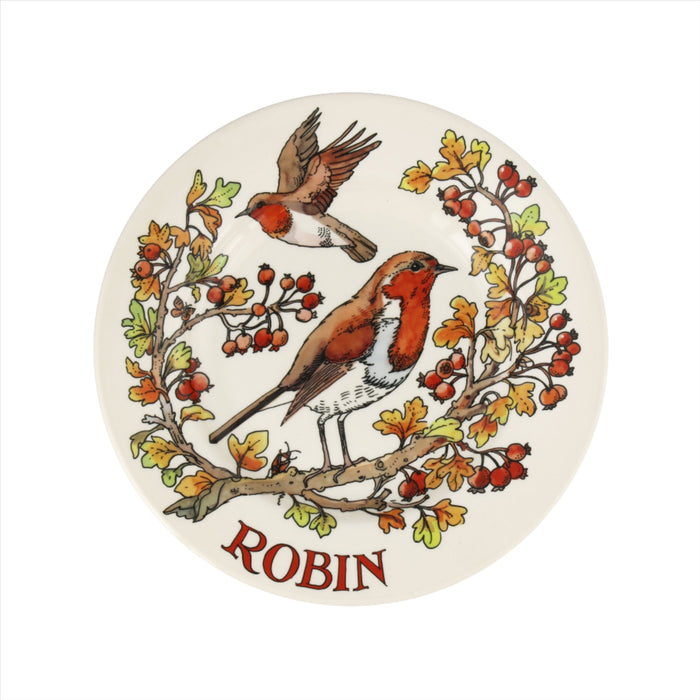 Birds In The Hedgerow Robin 8 1/2 Inch Plate