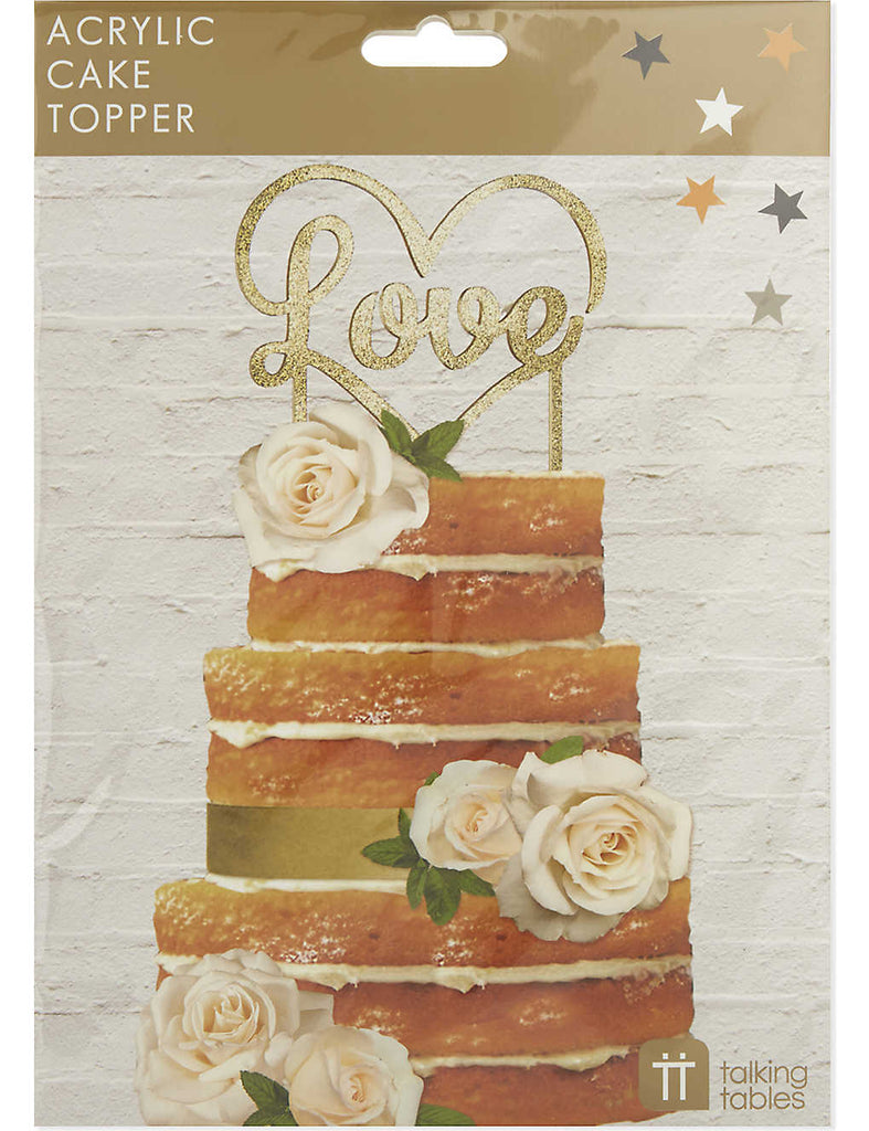 Love cake topper 22cm – Cornucopia Worcester