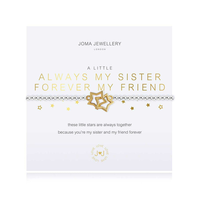 A Little Always My Sister Forever My Friend Bracelet