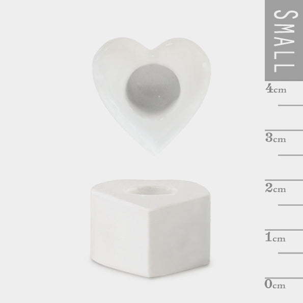 Candle With Holder - Heart
