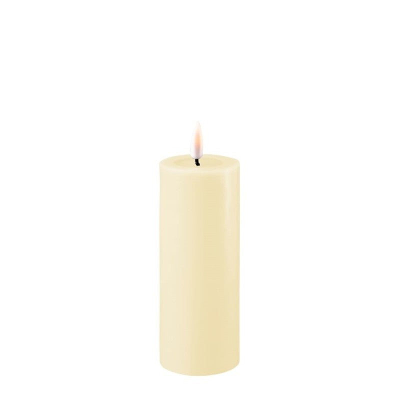 Cream LED Candle D 5 12.5cm