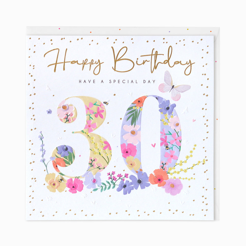 30 Birthday Special Day Floral Luxe