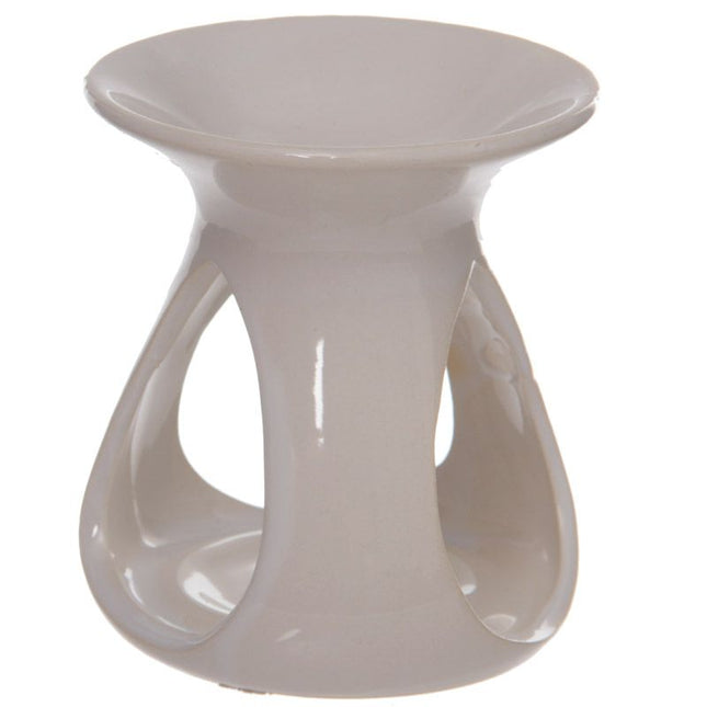 White Tear Drop Ceramic Wax Melter