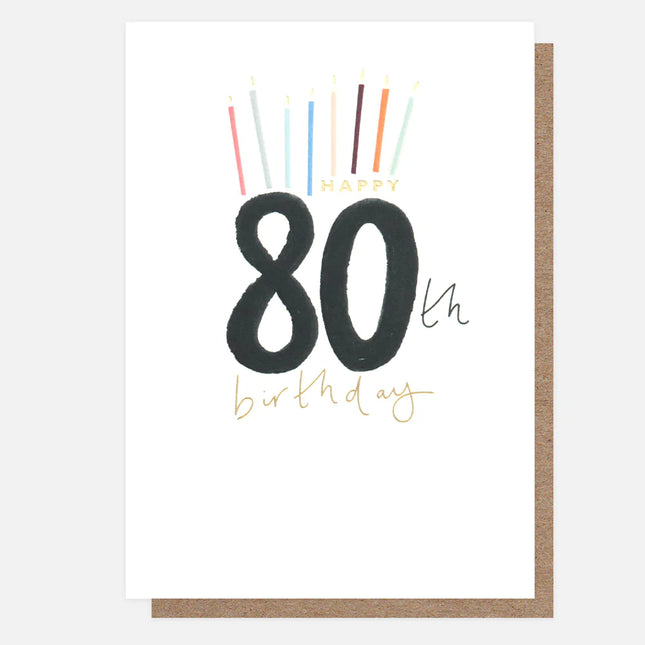 Happy 80th Birthday Candles