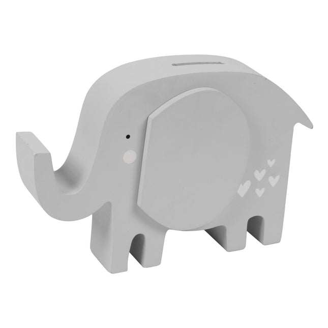 Wooden Elephant Money Box