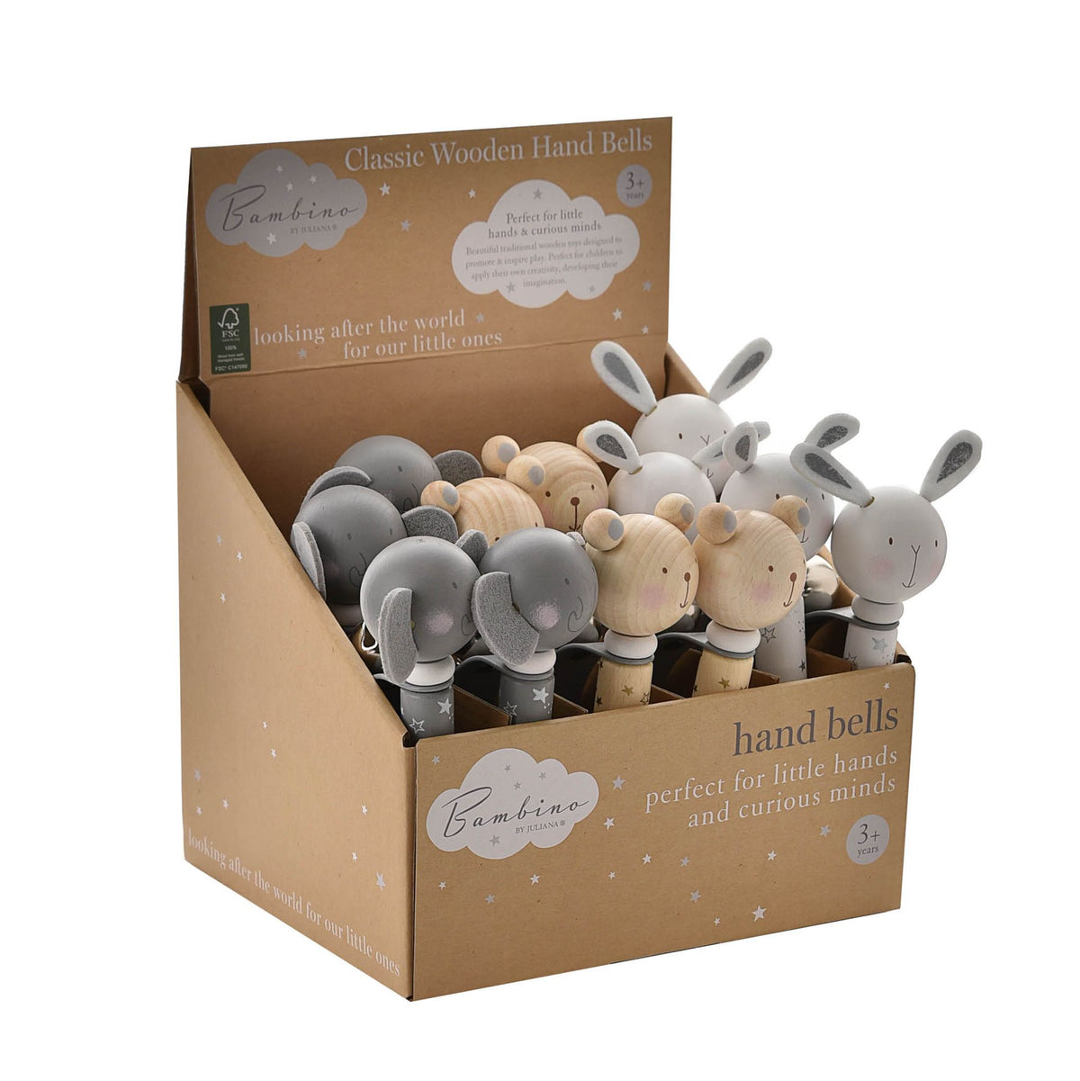 Bambino Toy Wooden Handbells